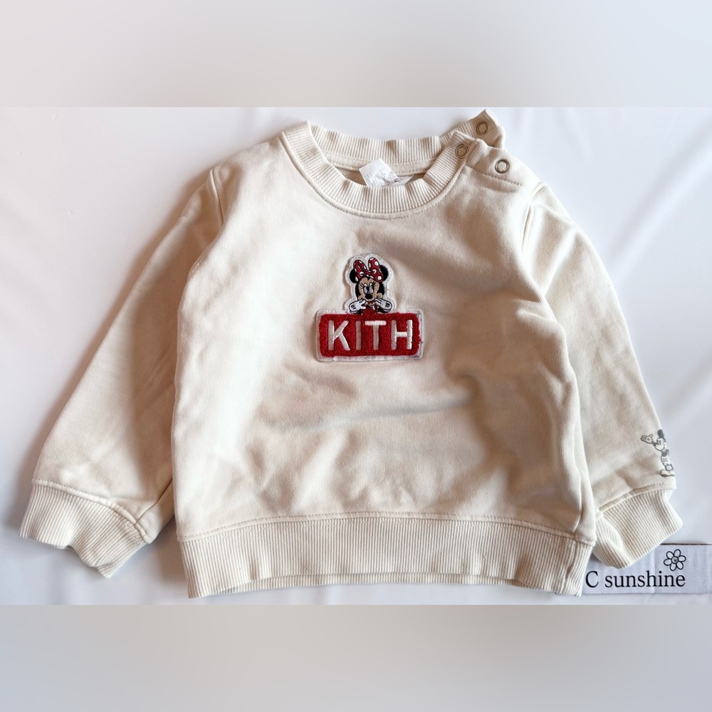 Kith Kids Off-White Sweatshirt with Character Patch